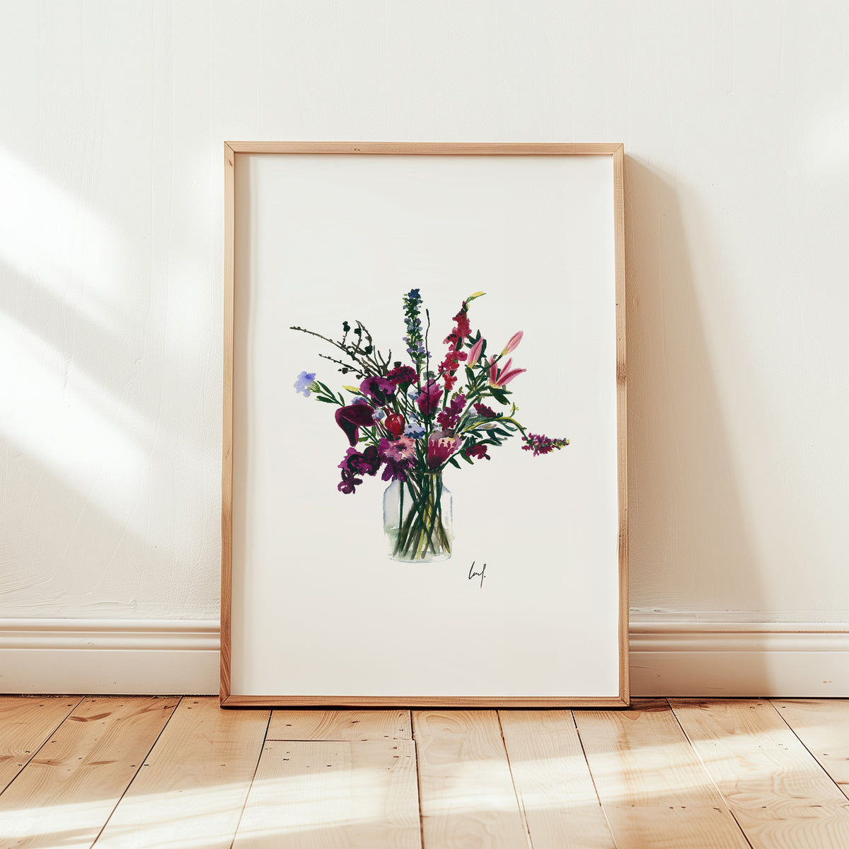Art Print - Violet Flowers