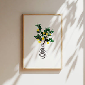 Art Print - Lemon Vase