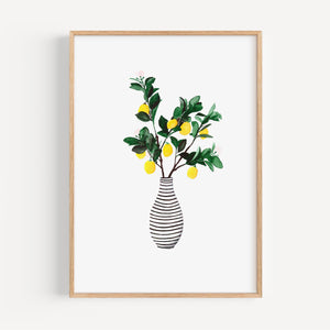 Art Print - Lemon Vase