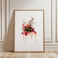 Image for Art print - Flower chair