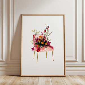 Art print - Flower chair
