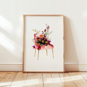 Art print - Flower chair