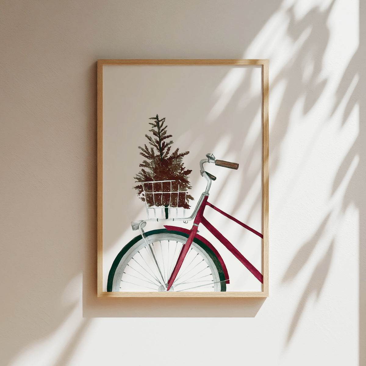 Kunstdruck - Christmas Bicycle