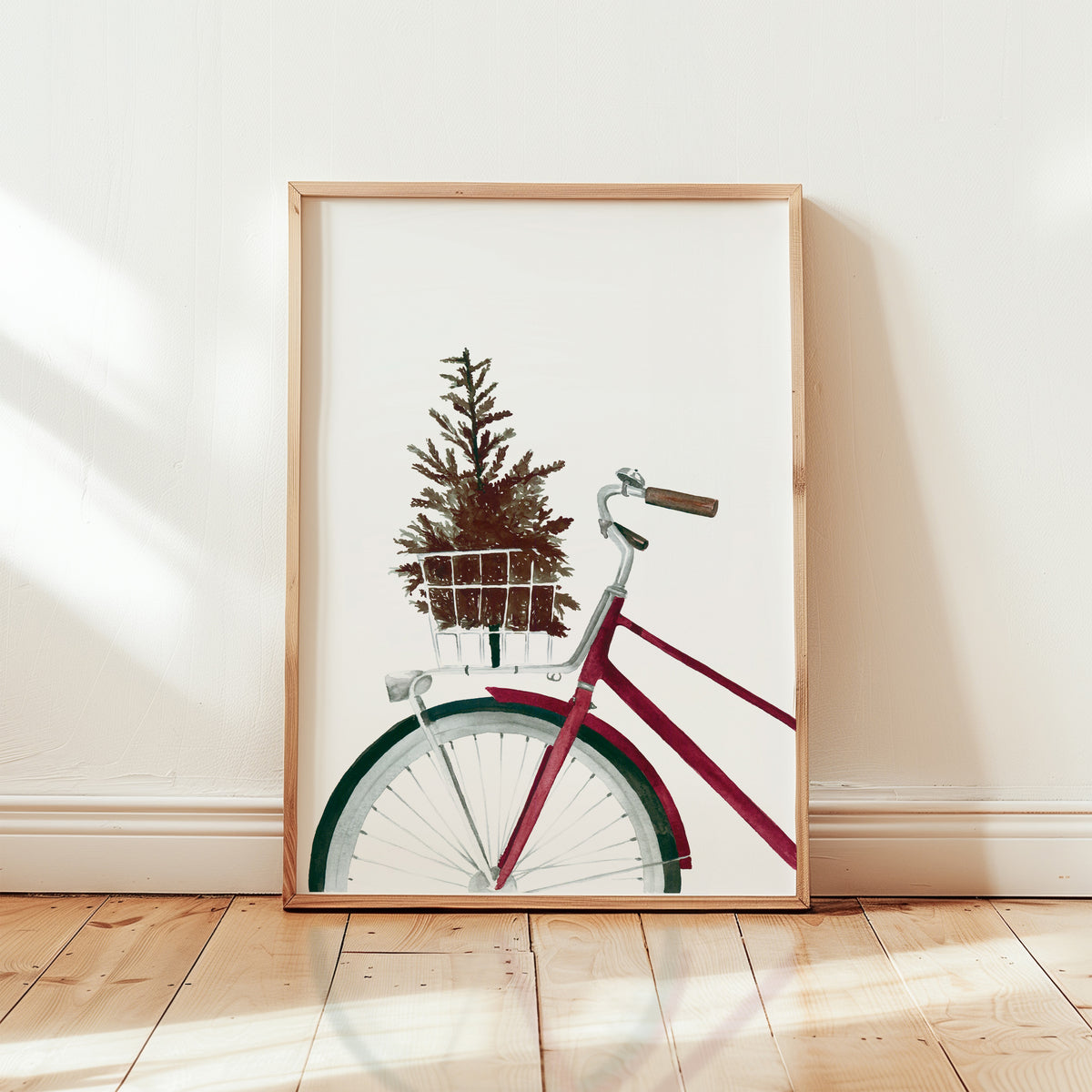 Kunstdruck - Christmas Bicycle