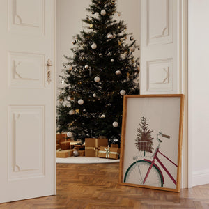 Kunstdruck - Christmas Bicycle