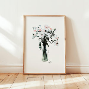 Art Print - Pastel Flowers