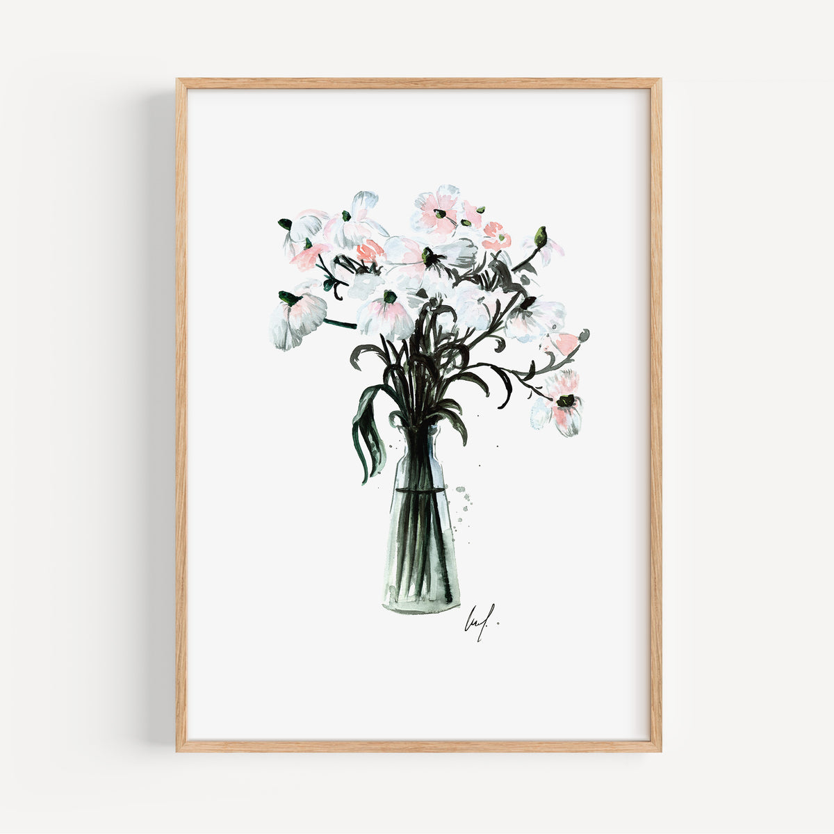 Kunstdruck - Pastel Flowers