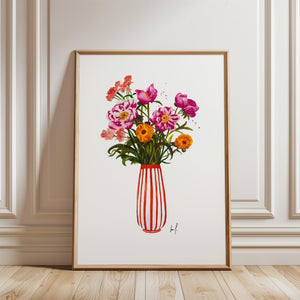 Art Print - Pink Peonies