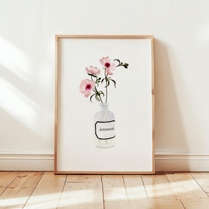 Art Print - Anemone | rose
