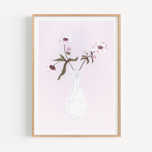 Art print - Vase rose