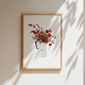 Art Print - Red Espresso Bouquet