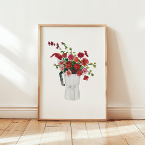 Art Print - Red Espresso Bouquet