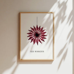 Kunstdruck - Weihnachtsstern