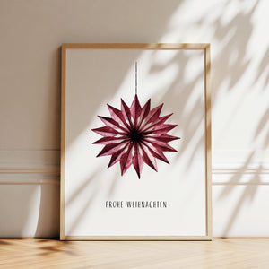Kunstdruck - Weihnachtsstern