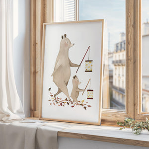 Kunstdruck - Laternenumzug