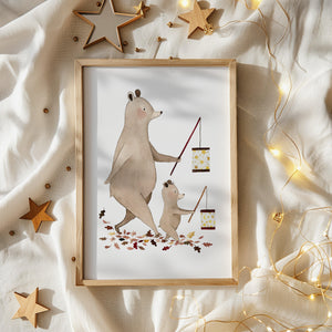 Kunstdruck - Laternenumzug