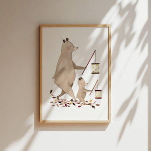 Kunstdruck - Laternenumzug