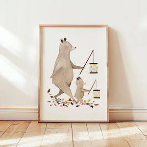 Kunstdruck - Laternenumzug