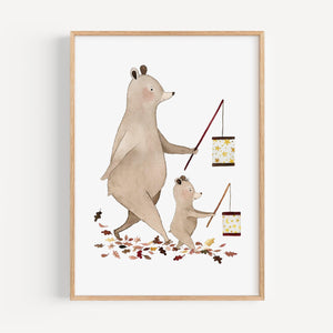 Kunstdruck - Laternenumzug