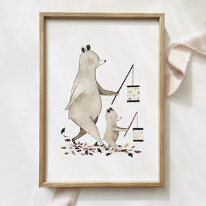 Kunstdruck - Laternenumzug