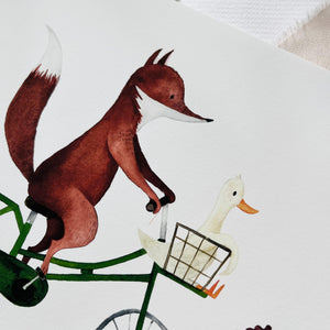 Kunstdruck - Fuchs & Gans