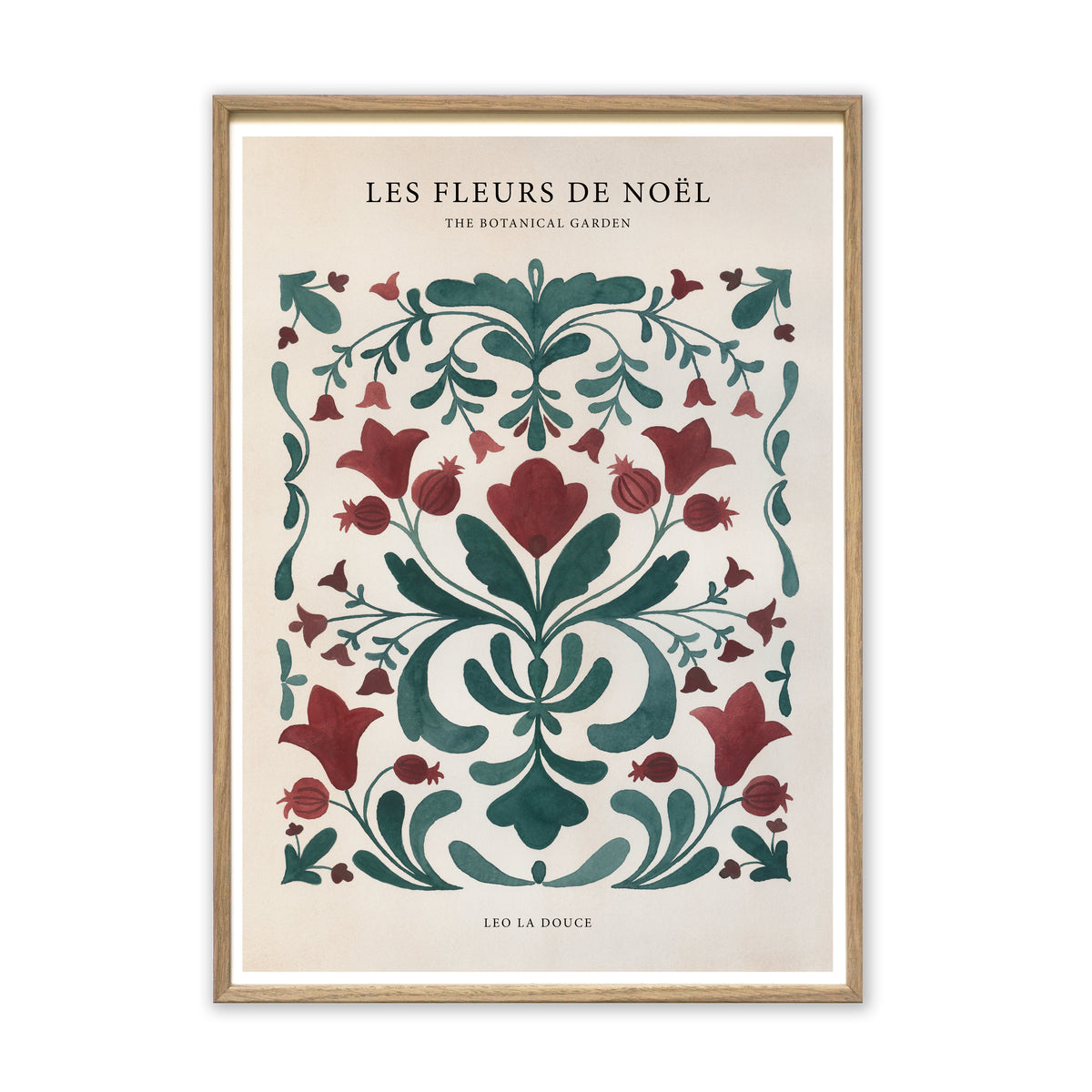 Kunstdruck - Fleurs de Noël