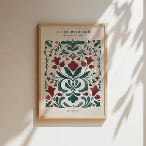 Kunstdruck - Fleurs de Noël