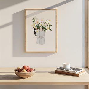 Art Print - White Espresso Bouquet