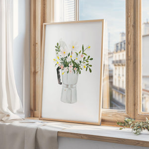 Art Print - White Espresso Bouquet