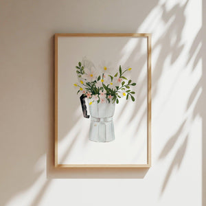 Art Print - White Espresso Bouquet