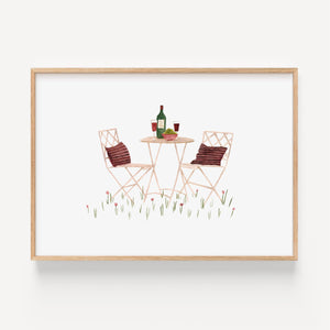 Art print - Garden dinner
