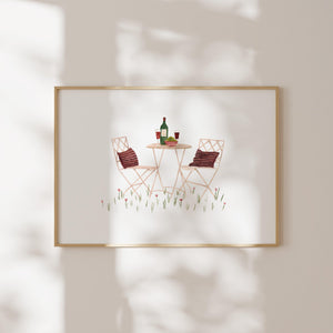 Art print - Garden dinner