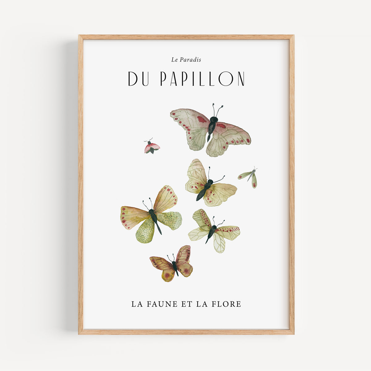 Kunstdruck - Les papillons