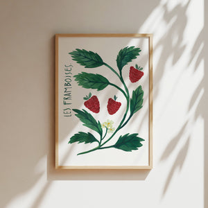 Art print - Les framboises