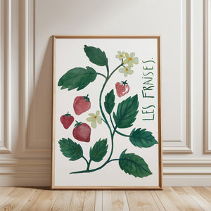 Art print - Les fraises