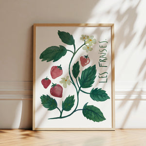 Art print - Les fraises