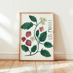 Art print - Les fraises