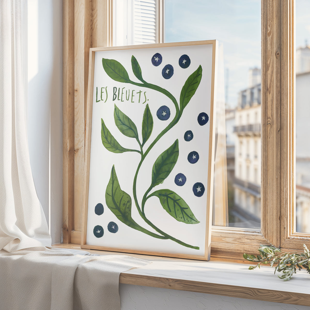 Kunstdruck - Les bleuets
