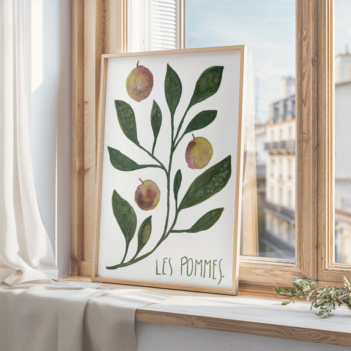 Kunstdruck - Les pommes
