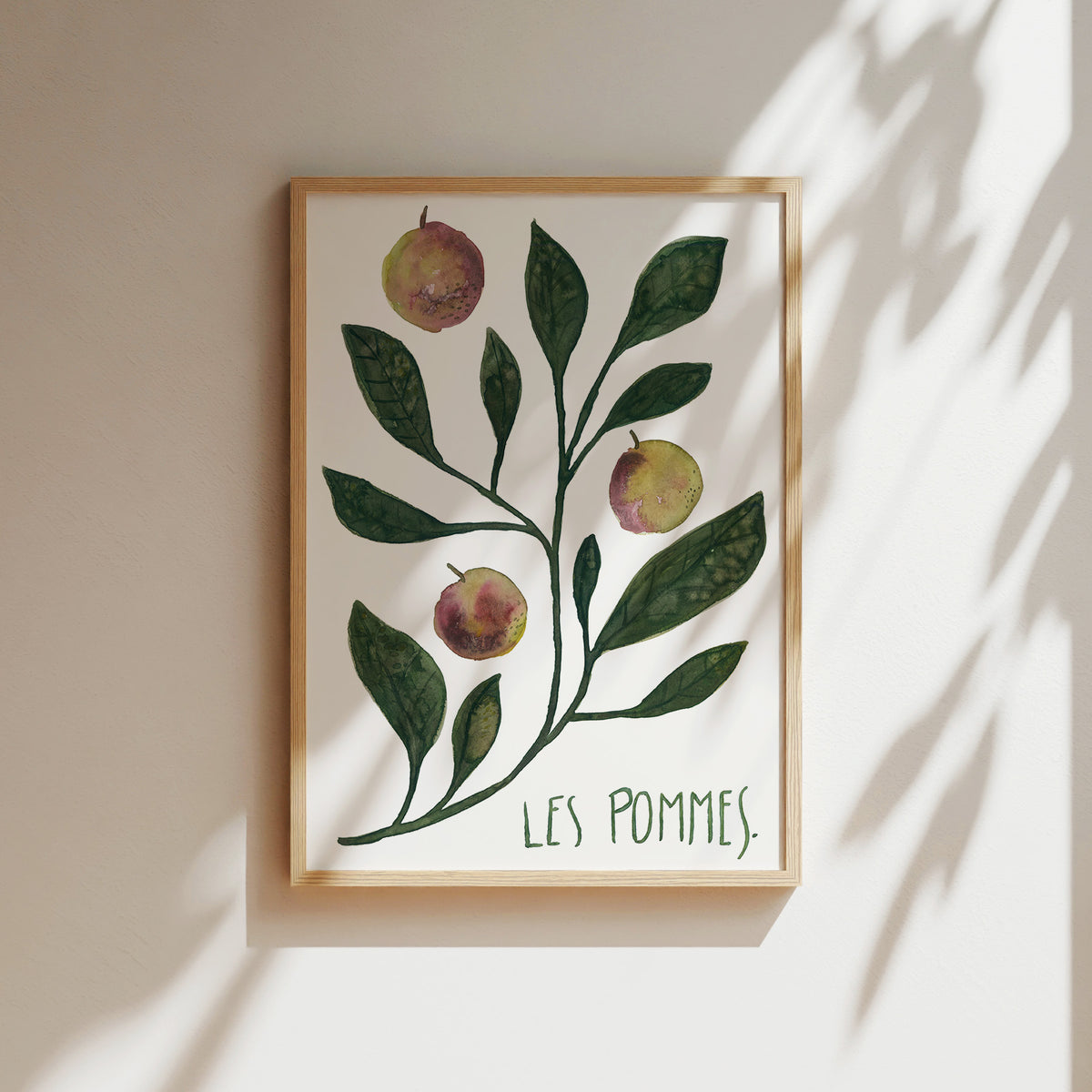 Kunstdruck - Les pommes