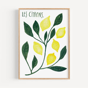 Art print - Les citrons