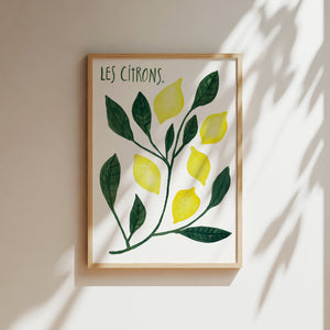 Art print - Les citrons