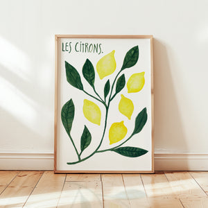 Art print - Les citrons
