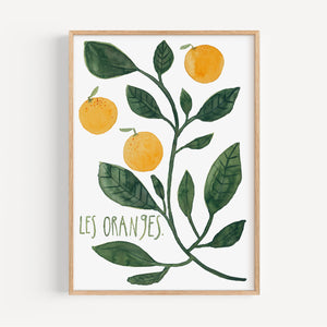 Art print - Les oranges