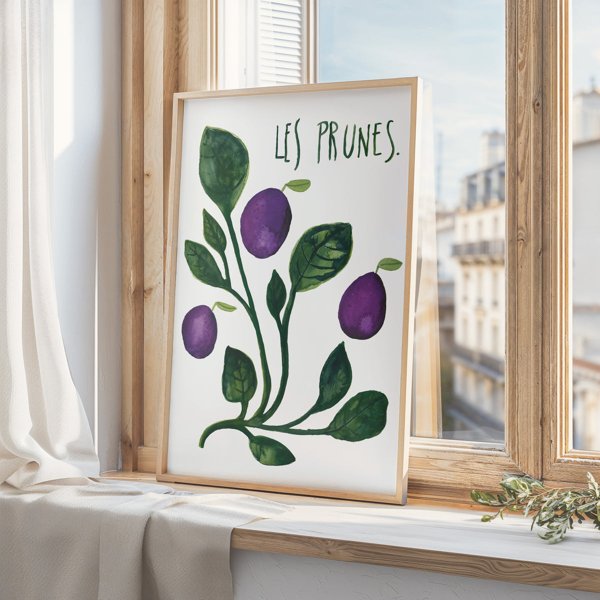 Kunstdruck - Les prunes