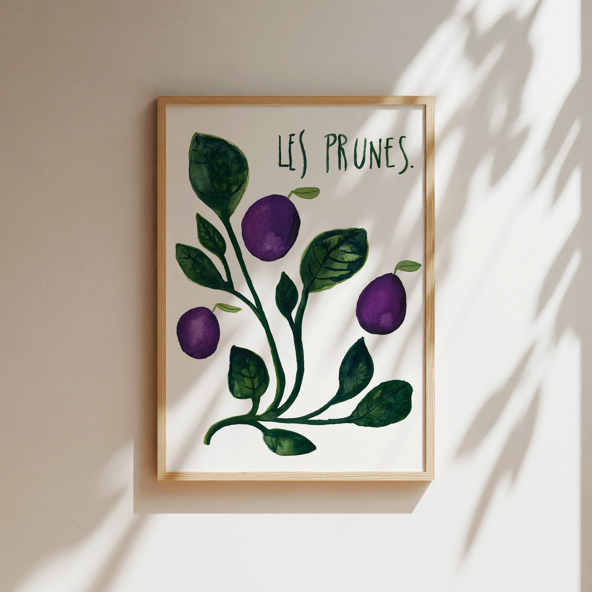 Kunstdruck - Les prunes