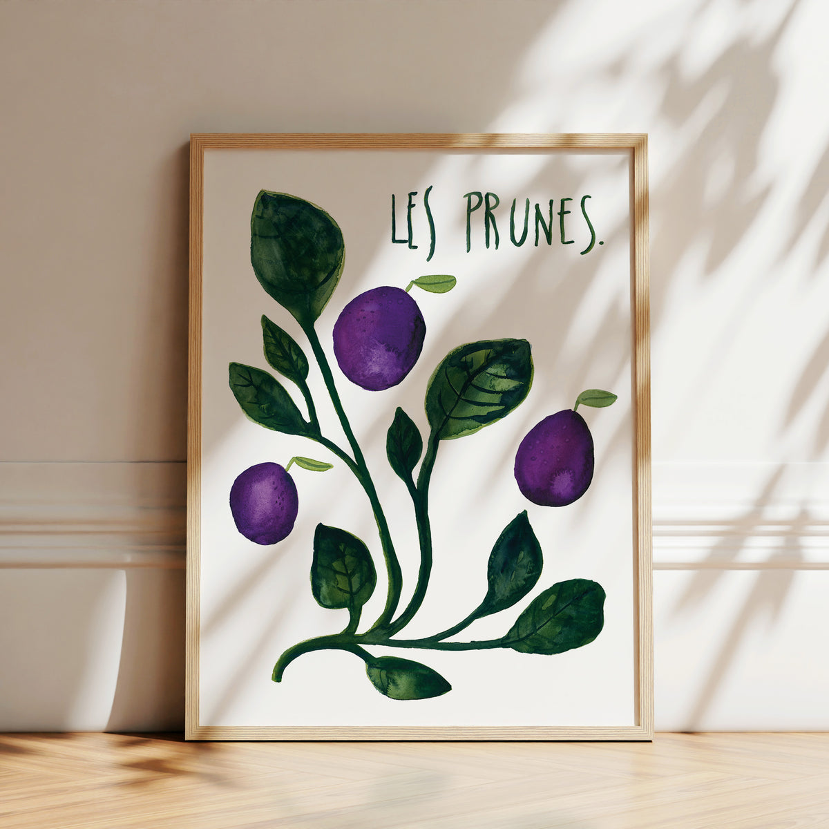Kunstdruck - Les prunes