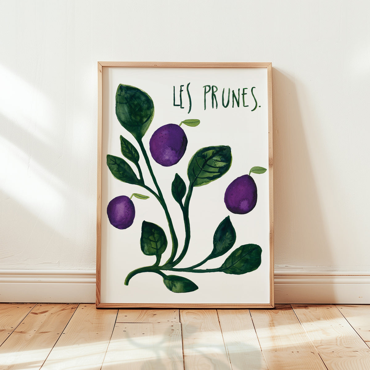 Kunstdruck - Les prunes