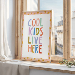Kunstdruck - Cool kids live here