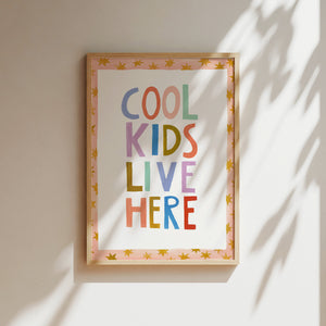Kunstdruck - Cool kids live here